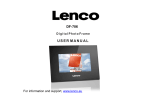 Lenco DF-706 User's Manual