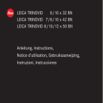 Leica TRINOVID 8/10/12 X 50 BN User's Manual