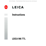 Leica M6 TTL User's Manual