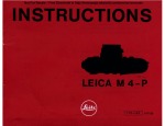 Leica M4-P User's Manual