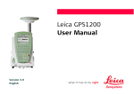 Leica GPS1200 User's Manual