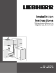 Leibherr USA Refrigerators and freezers for integrated use, door-on-door HRB 1110 HF 851 User's Manual
