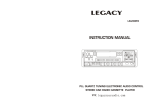 Legacy Car Audio LR-203FX User's Manual