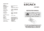 Legacy Car Audio LCD75DFX User's Manual