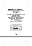 Legacy Car Audio LCDCS92 User's Manual