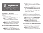 LeapFrog LeapReader Parent Guide & Instructions