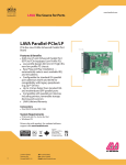 Lava Computer Parallel-PCIe/LP User's Manual
