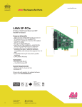 Lava Computer Lava Parallel LAVA SP-PCIe User's Manual