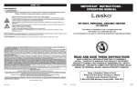 Lasko MyHeat Personal Heater 100 User's Manual