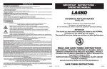 Lasko Air-flow Heater 5812 User's Manual