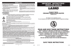 Lasko 6410 User's Manual