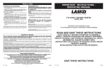 Lasko 5800 User's Manual