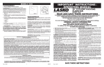 Lasko 3520 User's Manual