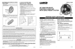 Lasko 2418QM User's Manual