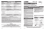 Lasko 1129 User's Manual