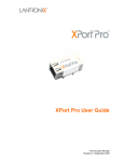 Lantronix XPORT PROTM 900-560 User's Manual