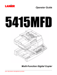 Lanier 5415MFD User's Manual