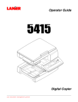 Lanier 5415 User's Manual