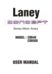 Laney Amplification CD640 User's Manual