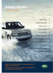 Land Rover Range Rover User's Manual