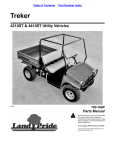 Land Pride Treker 700-109P User's Manual