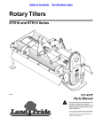 Land Pride RTR10 311-431P User's Manual