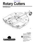 Land Pride RCR1884 User's Manual