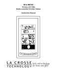 La Crosse Technology WS-9075U User's Manual