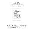 La Crosse Technology WS-7168U User's Manual