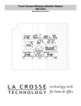 La Crosse Technology WS-2510 User's Manual
