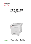 Kyocera FS-C5016N User's Manual