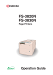 Kyocera FS-3820N User's Manual