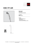 KWC FIT-AIR Z.504.020.000 User's Manual