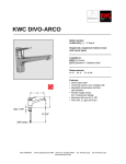 KWC Divo-Arco 10.041.023 User's Manual
