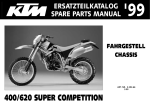 KTM FAHRGESTELL 400/620 User's Manual