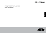 KTM 125 SX 2008 User's Manual