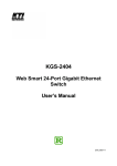 KTI Networks KGS-2404 User's Manual