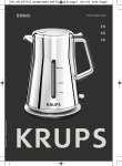 Krups BW600 User's Manual
