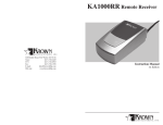 Krown Manufacturing KA1000RR User's Manual