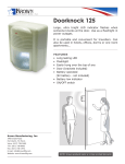 Krown Manufacturing Doorknock 125 User's Manual