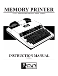 Krown Manufacturing 2000D User's Manual