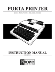 Krown Manufacturing 2000 User's Manual