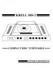 Krell Industries MD2 User's Manual