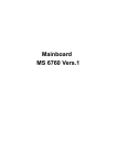 Krell Industries Mainboard MS 6760 User's Manual