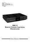 Krell Industries KRC-3 User's Manual
