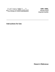 Krell Industries KAV-300IL User's Manual