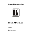 Kramer Electronics FC-50 User's Manual