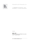 Kramer Electronics WP-121 User's Manual