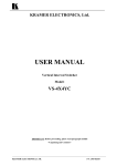 Kramer Electronics VS-4X4 User's Manual