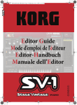 Korg SV-1 User's Manual